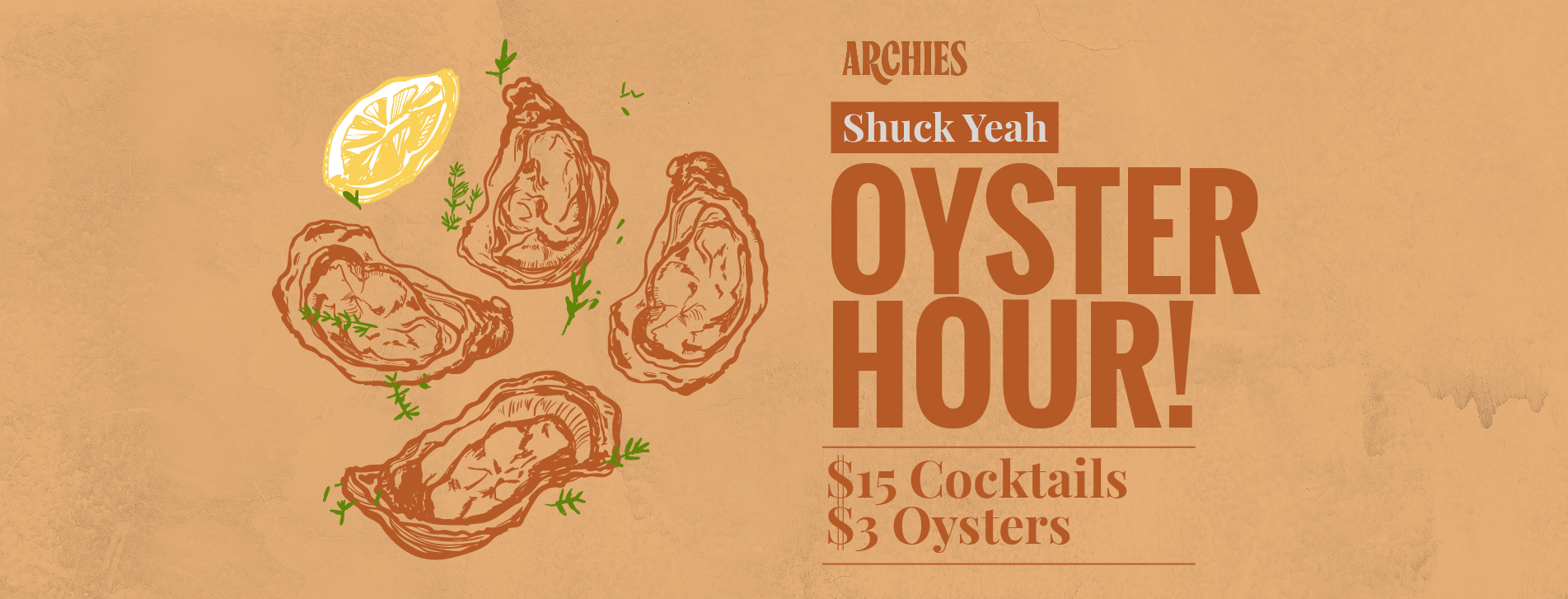 Archies Pub Oyster Hour